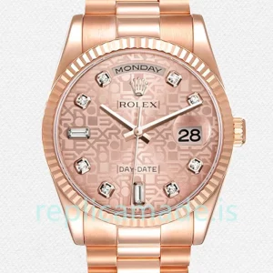 Rolex Day-Date 36mm 118235-0006 Men's President Bracelet Rose Gold Jubilee Dial