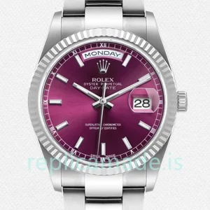 Rolex Day-Date m118239-0304 36mm Men's Cherry Dial Automatic