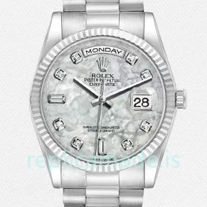 Rolex Day-Date Men's 118239-0080 36mm Silver-tone