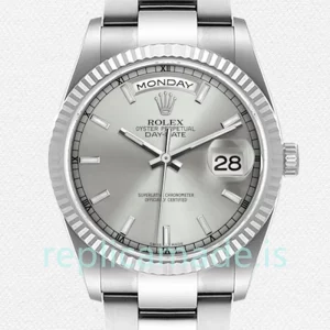 Rolex Day-Date 118239 Men's 36mm Silver-tone