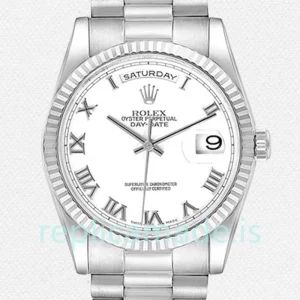 Rolex Day-Date Men's 118239-83209 36mm White Dial Automatic