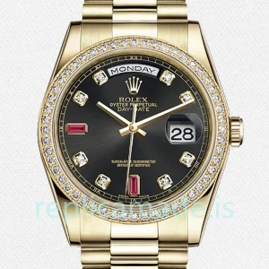Rolex Day-Date Men's m118348-0209 36mm Oyster Bracelet/President Bracelet