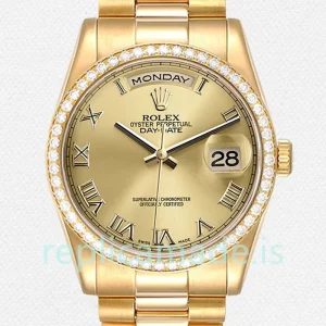 Rolex Day-Date 36mm Men's 118348-0147 Champagne Dial