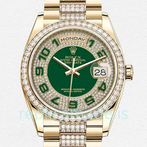 Rolex Day-Date m118348-0056 Men's 36mm Gold-tone