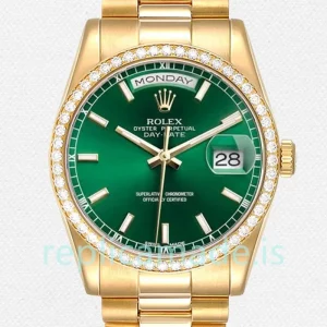 Rolex Day-Date 36mm Men's m118348-0225 Oyster Bracelet/President Bracelet Gold-tone