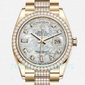Rolex Day-Date Men's m118348-0061 36mm Gold-tone President Bracelet