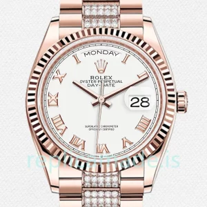 Rolex Day-Date Men's m128235-0053 36mm Automatic Rose Gold-tone