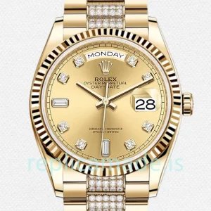 Rolex Day-Date m128238-0026 36mm Men's President Bracelet Champagne Dial