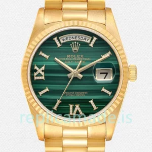 Rolex Day-Date Men's 36mm 128238 Automatic Green Dial