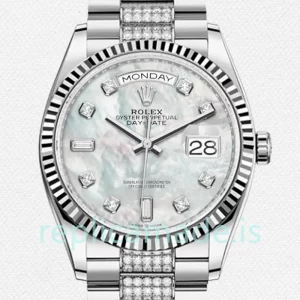 Rolex Day-Date 36mm Men's m128239-0026 President Bracelet Mother of Pearl Dial