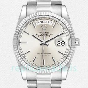 Rolex Day-Date Men's m128239-0005 36mm Automatic Silver-tone