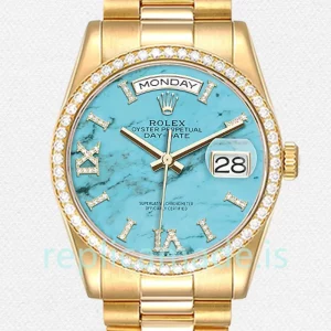 Rolex Day-Date Men's 36mm m128348rbr-0037 Gold-tone