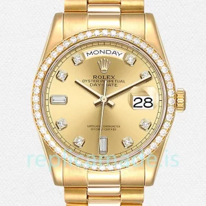 Rolex Day-Date Men's m128348rbr-0008 36mm Automatic Champagne Dial