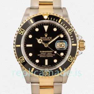 Rolex Submariner Men's 40mm 16613 Oyster Bracelet Black Dial
