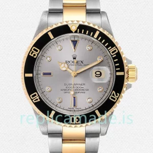Rolex Submariner Men's 16613 40mm Oyster Bracelet Grey Dial