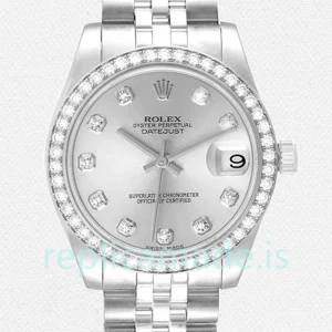 Rolex Datejust Unisex 31mm m178384-0003 Silver Dial Jubilee Bracelet