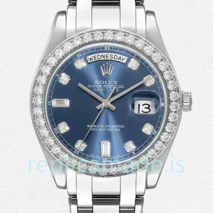 Rolex Pearlmaster 18946 36mm Unisex Blue Dial