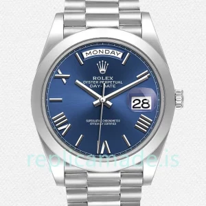 Rolex Day-Date 228206 Men's 40mm Blue Dial President Bracelet