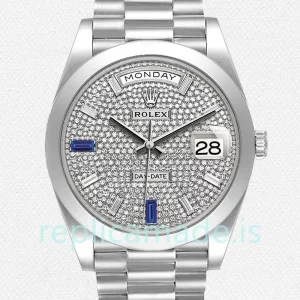 Rolex Day-Date 228206 40mm Men's Silver-tone