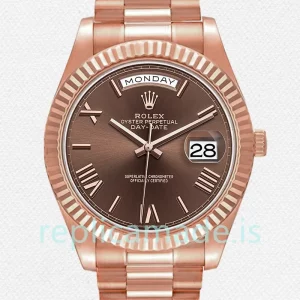 Rolex Day-Date 40mm Men's m228235-0002 President Bracelet Rose Gold-tone