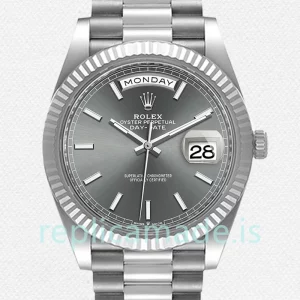 Rolex Day-Date Men's 40mm m228236-0013 Silver-tone
