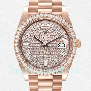 Rolex Day-Date Men's 40mm m228345rbr-0002 Rose Gold-tone