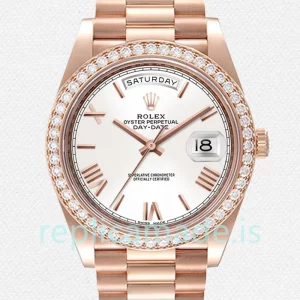 Rolex Day-Date Men's m228345rbr-0012 40mm Automatic President Bracelet
