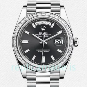 Rolex Day-Date Men's 228396 40mm Silver-tone