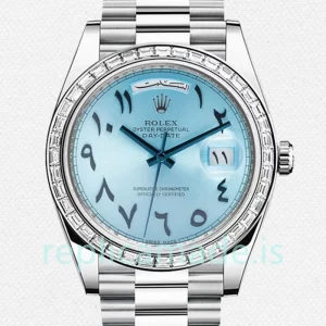 Rolex Day-Date Men's 40mm 228396 President Bracelet Blue Dial