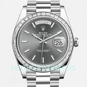 Rolex Day-Date Men's m228396tbr-0031 40mm Automatic Grey Dial