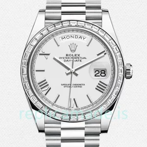 Rolex Day-Date m228396tbr-0018 40mm Men's Automatic White Dial
