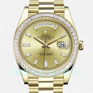 Rolex Day-Date 228398TBR-0002 40mm Men's Champagne Dial Gold-tone
