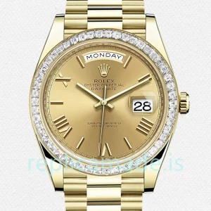 Rolex Day-Date Men's 40mm m228398tbr-0003 Gold-tone