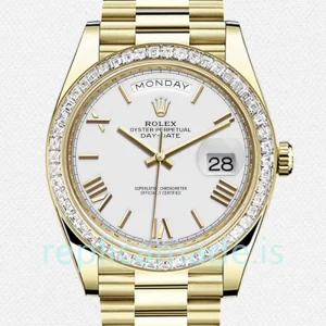 Rolex Day-Date m228398tbr-0033 40mm Men's President Bracelet White Dial
