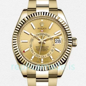 Rolex Sky-dweller 42mm Men's 326938 Champagne Dial