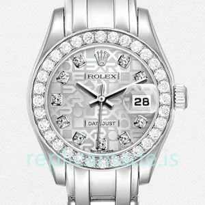 Rolex Pearlmaster 80299-0073 Ladies 29mm Silver-tone
