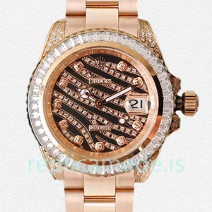 Rolex Datejust 116285 Men's 40mm Oyster Bracelet Diamond Wave Dial