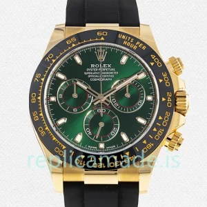 Rolex Daytona Men's 116518 40mm Gold-tone Green Dial
