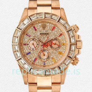 Rolex Daytona Men's 116568 40mm Rose Gold-tone Rose Gold Dial