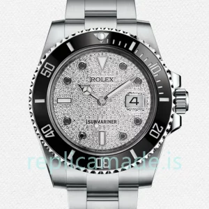 Rolex Submariner Men's 40mm 116610 Diamond Paved Dial Oyster Bracelet