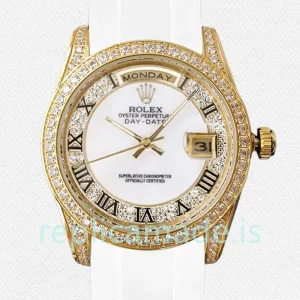 Rolex Day-Date 40mm 118388 Men's Gold-tone Rubber Band