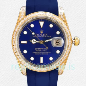 Rolex Submariner 40mm Men's 16613 Automatic Rubber Band