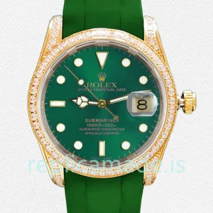 Rolex Submariner Men's 16613 40mm Gold-tone Rubber Band