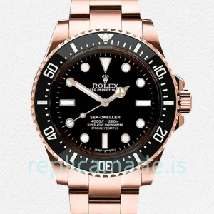 Rolex Sea-Dweller 116600 Men's 40mm Rose Gold-tone Black Dial