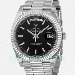 Rolex Day-Date 40mm M228239-0004 Men's Black Dial Automatic